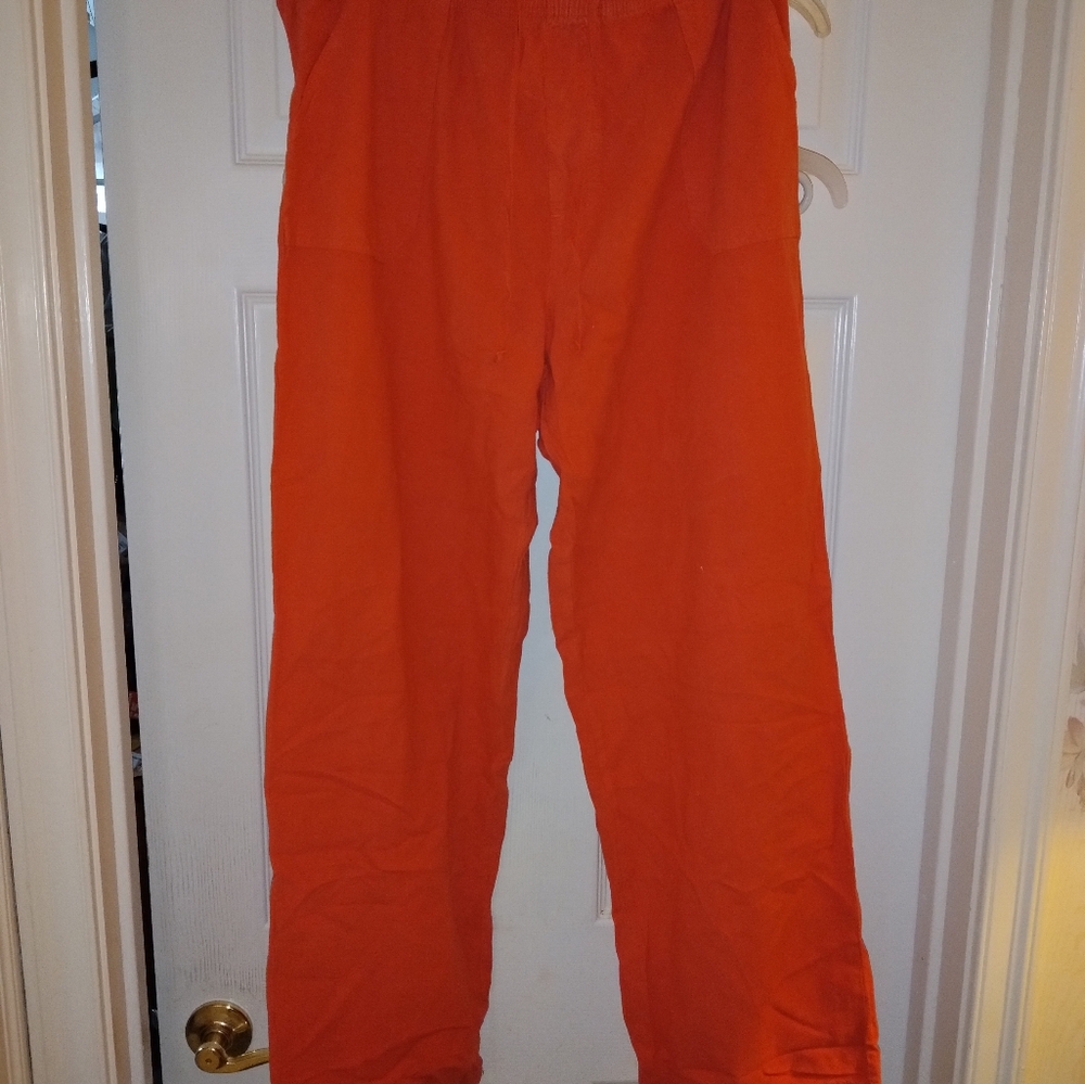 Basic Editions stretch pants relaxed fit large new